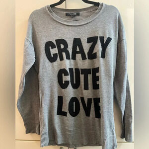 Forever 21 Women's Sweater Gray, Size S/P, Long Sleeves,